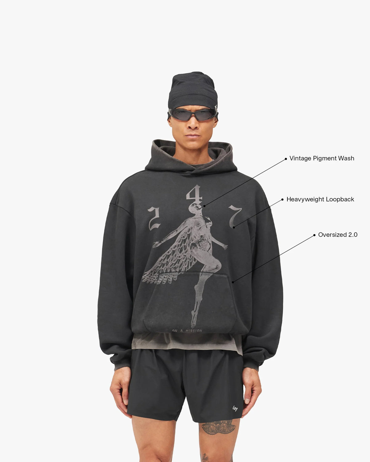 247 Fallen Angel Graphic Hoodie