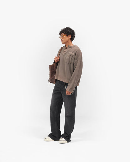 Heavyweight Henley Sweater