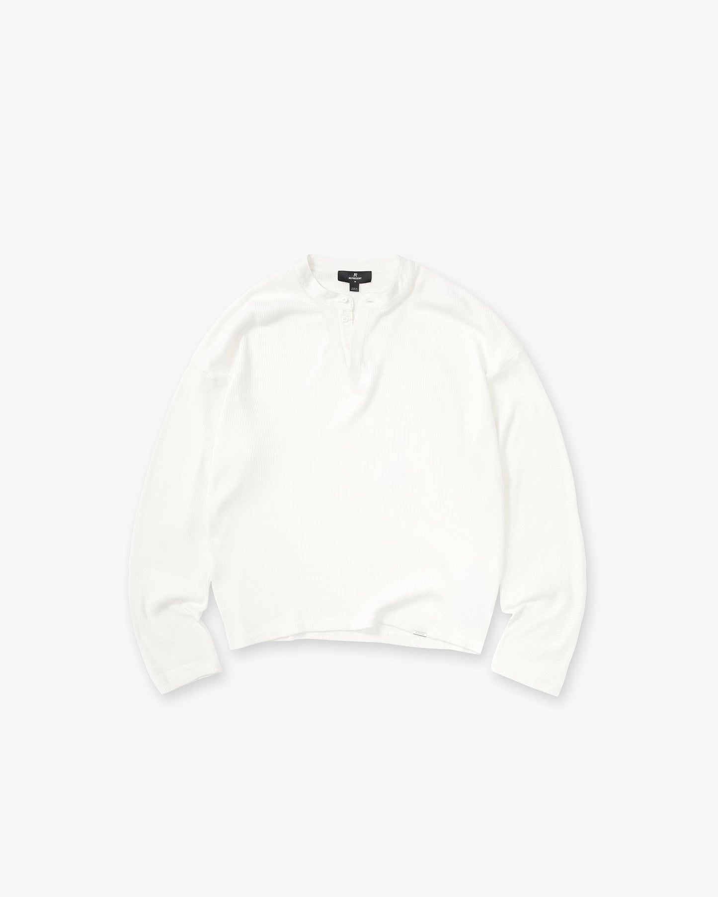 Henley Waffle Long Sleeve T-Shirt