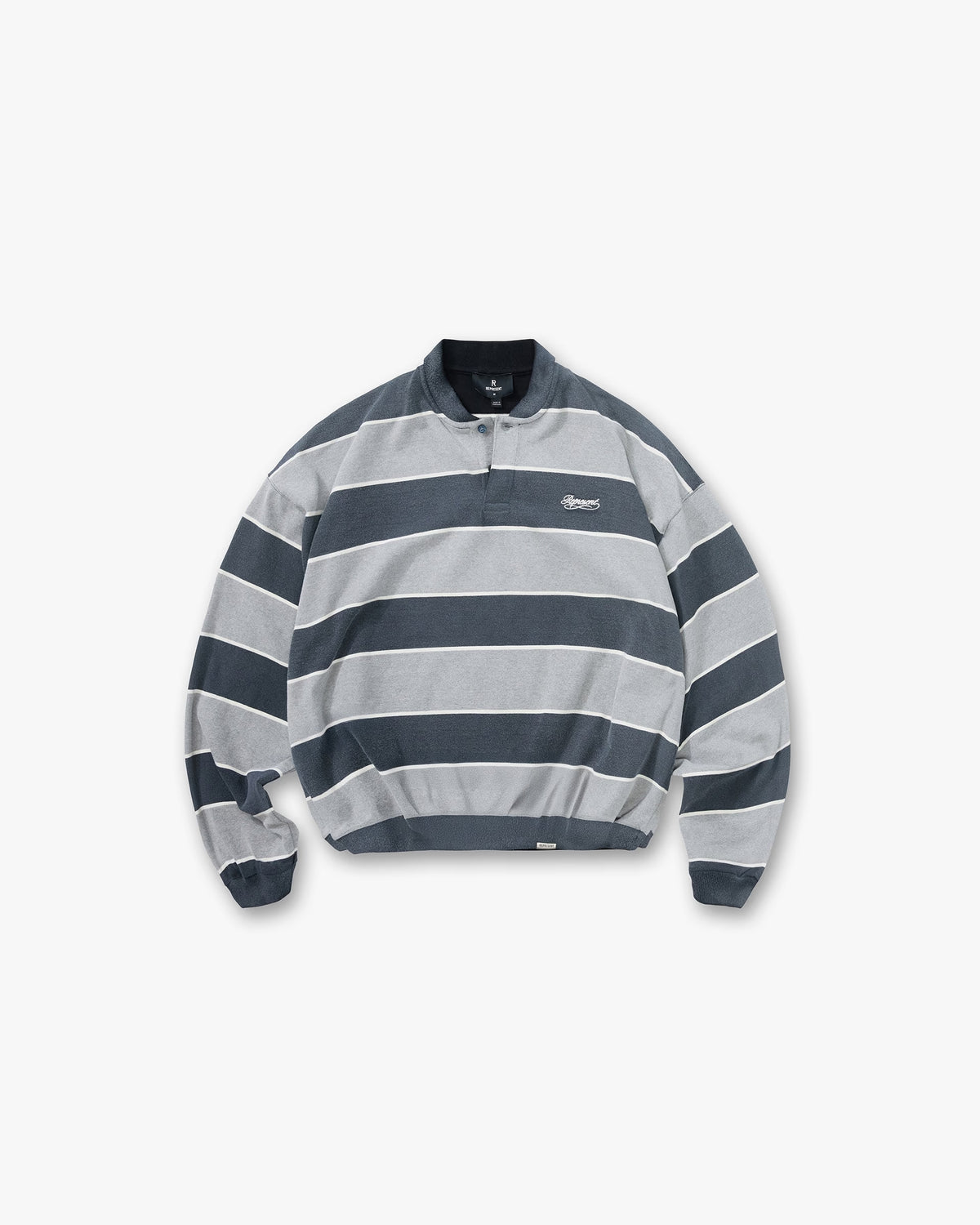 California Striped Henley Sweater