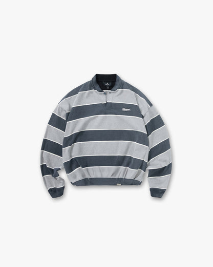 California Striped Henley Sweater