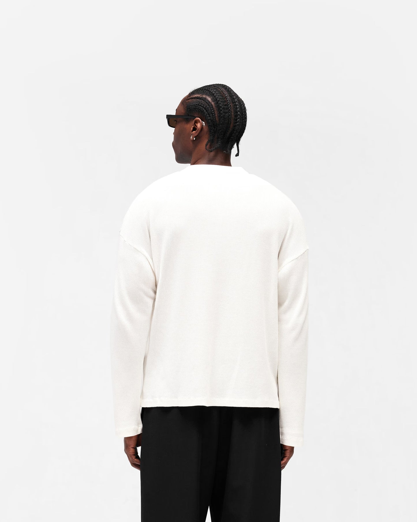 Henley Waffle Long Sleeve T-Shirt